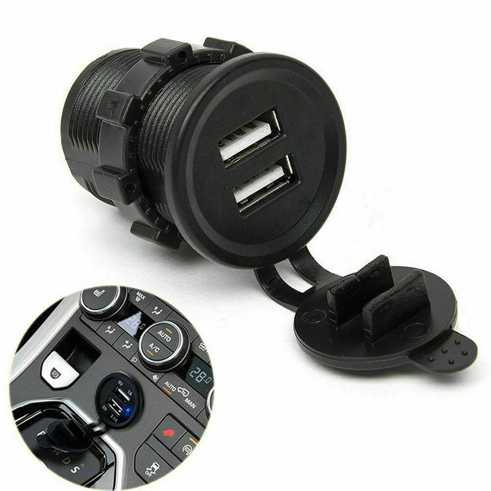 1X Auto Car Cigarette Lighter Socket Dual USB Charger Power Adapter Accessories 1X Auto Car Cigarette Lighter Socket Dual USB Charger Power Adapter Accessories