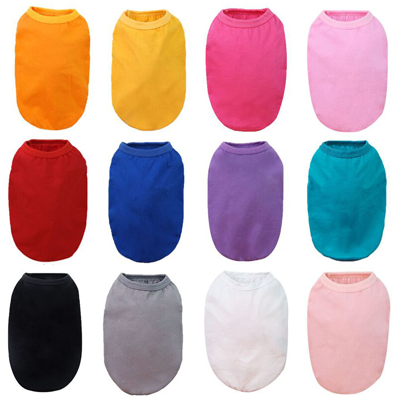 Pet Puppy Small Big Dog Cat Pet Solid Color Dress Vest T Shirt Apparel Clothes Pet Puppy Small Big Dog Cat Pet Solid Color Dress Vest T Shirt Apparel Clothes
