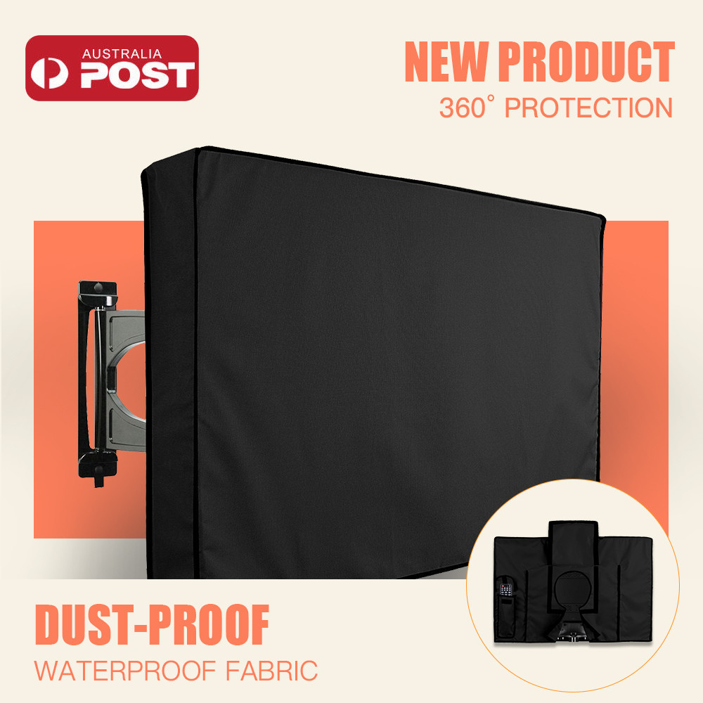30″-65″ Inch Waterproof TV Cover Outdoor Patio Flat Television Protector Black 30″-65″ Inch Waterproof TV Cover Outdoor Patio Flat Television Protector Black