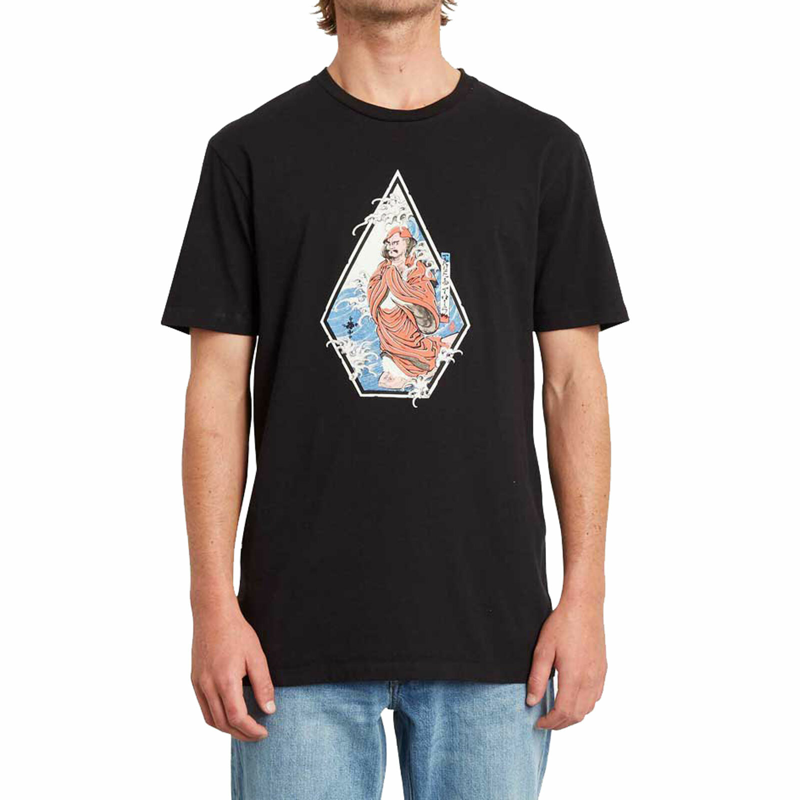 Volcom Men’s Nozaka Surf Short Sleeve T Shirt Black Clothing Appare Skateboar Volcom Men’s Nozaka Surf Short Sleeve T Shirt Black Clothing Appare Skateboar