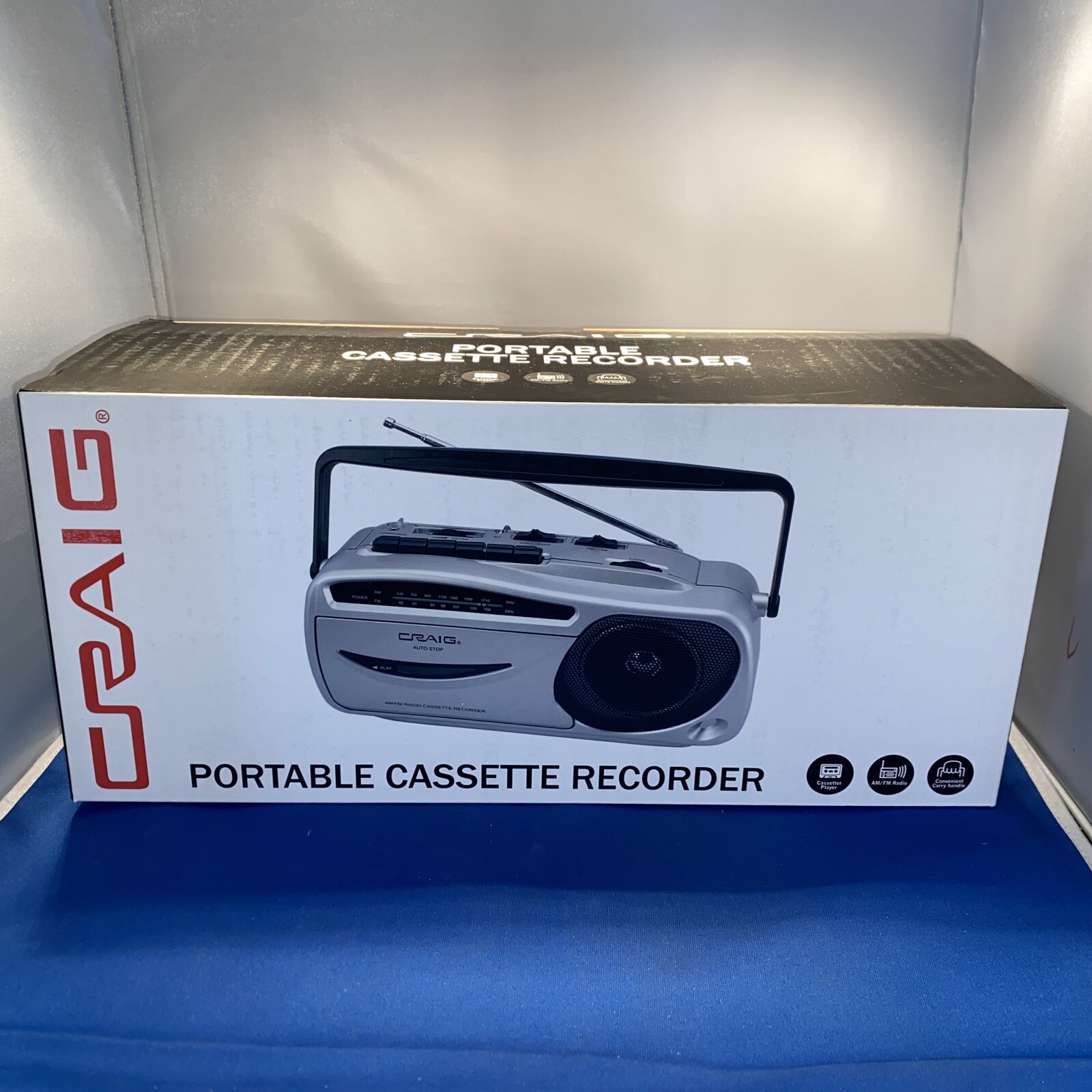 Craig Electronics CD6911 Portable AM/FM Radio Cassette Player with Recorder Craig Electronics CD6911 Portable AM/FM Radio Cassette Player with Recorder