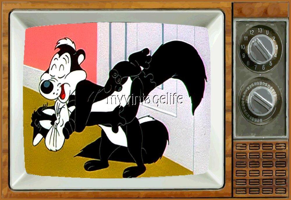 Pepé Le Pew TV Fridge MAGNET 2″ x 3″ SATURDAY MORNING CARTOONS Looney Tunes