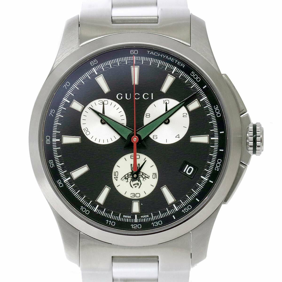 GUCCI G-TIMELESS Chronograph YA126267 Date Black Dial Mens Watch 90103229