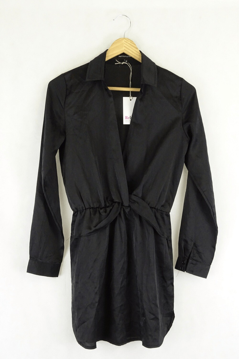 Prettylittlething Black Longsleeve Dress 6 by Reluv Clothing