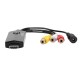 Video Adapter Pofessional Audio Converter To Converter Mini For TV VHS VCR DVD Video Adapter Pofessional Audio Converter To Converter Mini For TV VHS VCR DVD