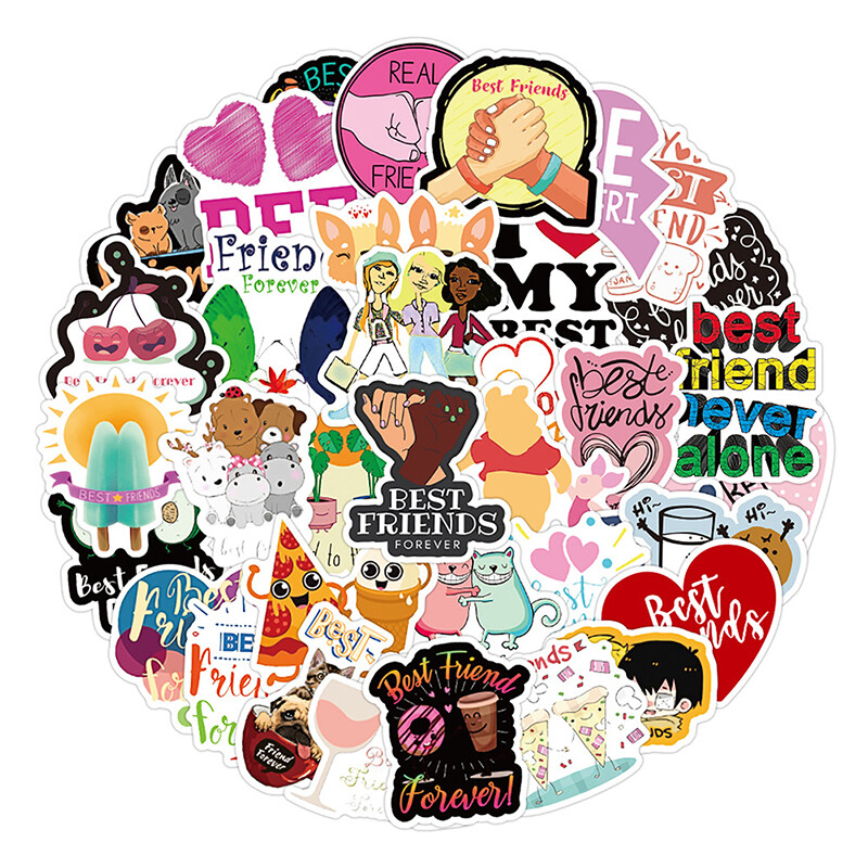 50pcs Best Friends Graffiti Stickers Decals Scrapbooking DIY Phone Laptop Gi Tk 50pcs Best Friends Graffiti Stickers Decals Scrapbooking DIY Phone Laptop Gi Tk