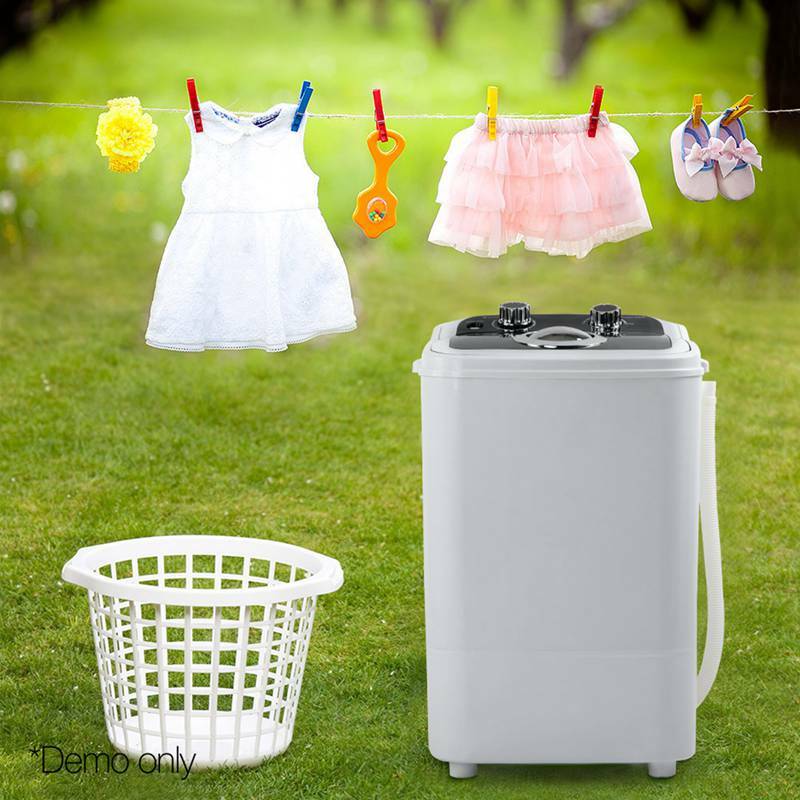 Devanti 2 In 1 Wash And Spin Dry Dryer 4.6KG Mini Portable Washing Machine Devanti 2 In 1 Wash And Spin Dry Dryer 4.6KG Mini Portable Washing Machine