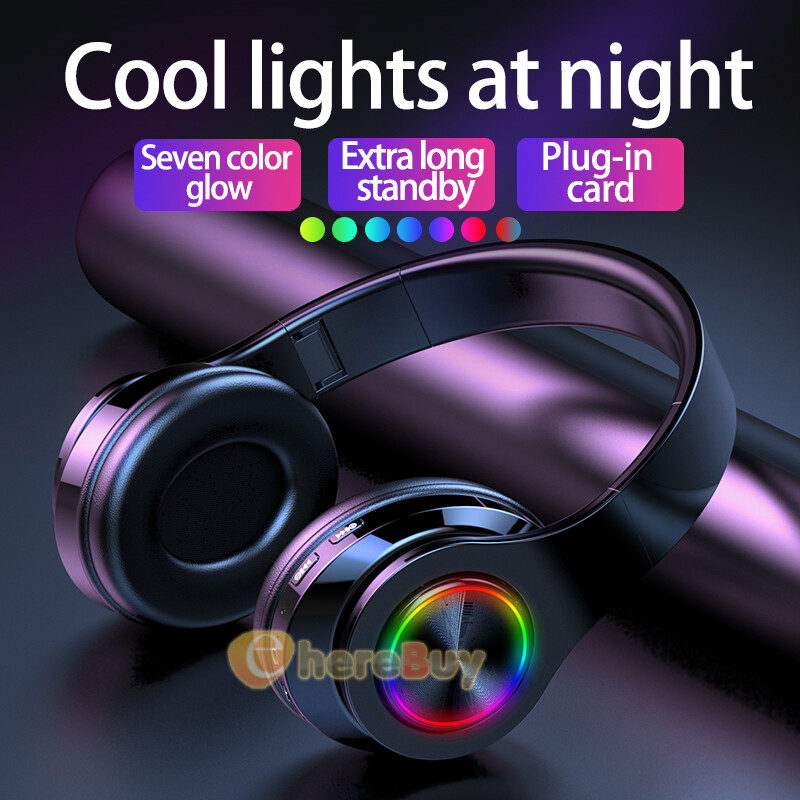 LED Bluetooth Gameing Headset TWS Wireless Earphones Stereo Headphones With Mic LED Bluetooth Gameing Headset TWS Wireless Earphones Stereo Headphones With Mic