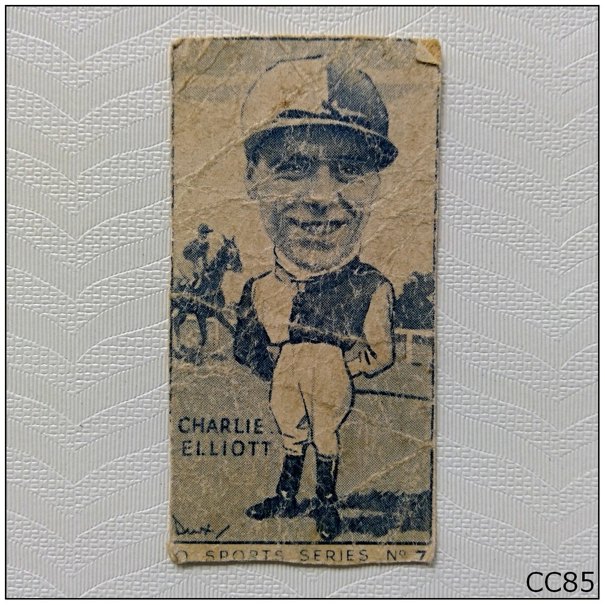 Turf Cigarette Card Sports Series #7 Charlie Elliott (B) (CC85) Turf Cigarette Card Sports Series #7 Charlie Elliott (B) (CC85)