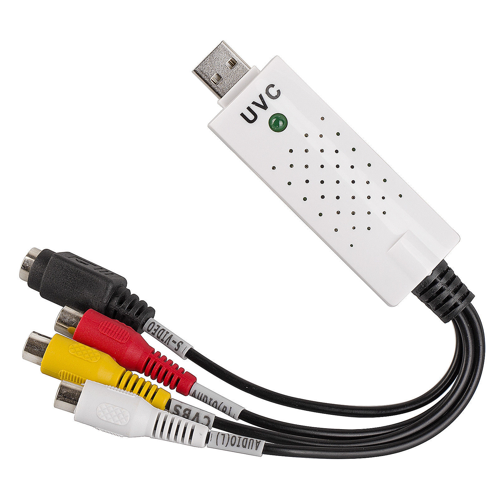 USB Video Audio Capture Card Adapter RCA Analog S-Video AV Input to Computer PC USB Video Audio Capture Card Adapter RCA Analog S-Video AV Input to Computer PC