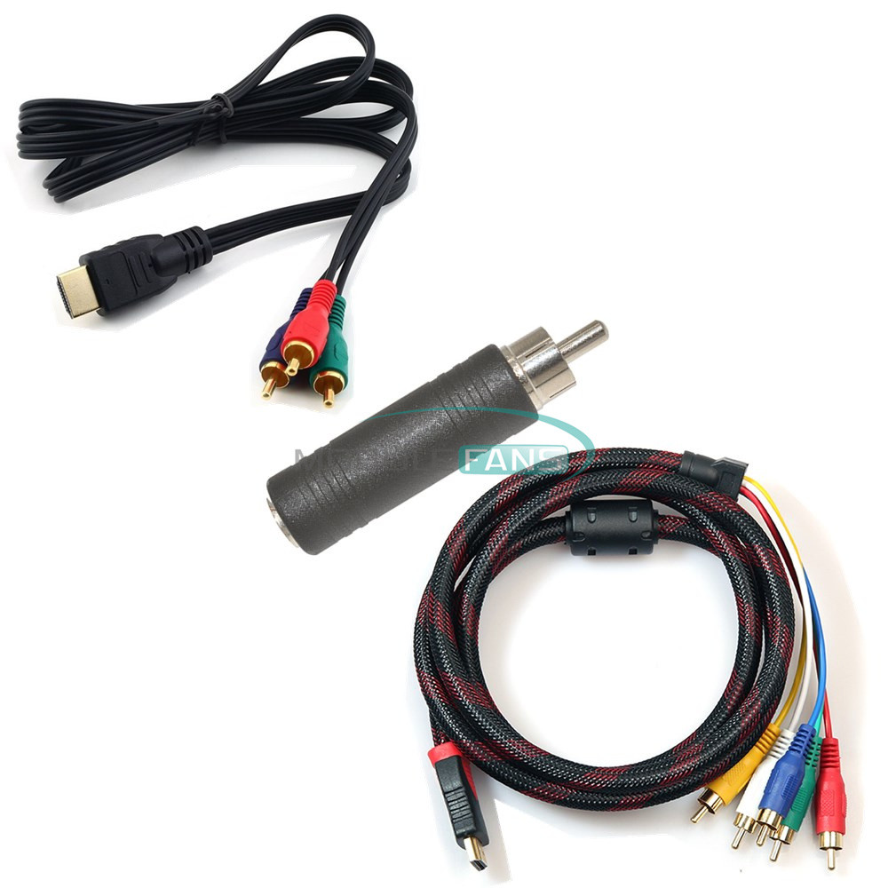 5FT 1.5m HDMI Male to 3/5RCA Audio Video Component Cable HDTV Converter Adapter 5FT 1.5m HDMI Male to 3/5RCA Audio Video Component Cable HDTV Converter Adapter