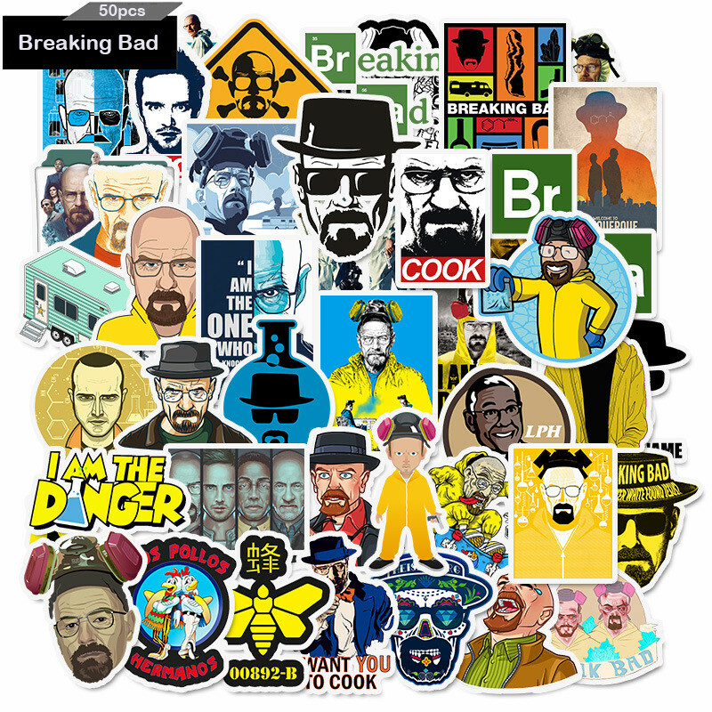 50pcs Breaking Bad Stickers Graffiti Laptop Wall Car Luggage Fridge DIY Decals 50pcs Breaking Bad Stickers Graffiti Laptop Wall Car Luggage Fridge DIY Decals