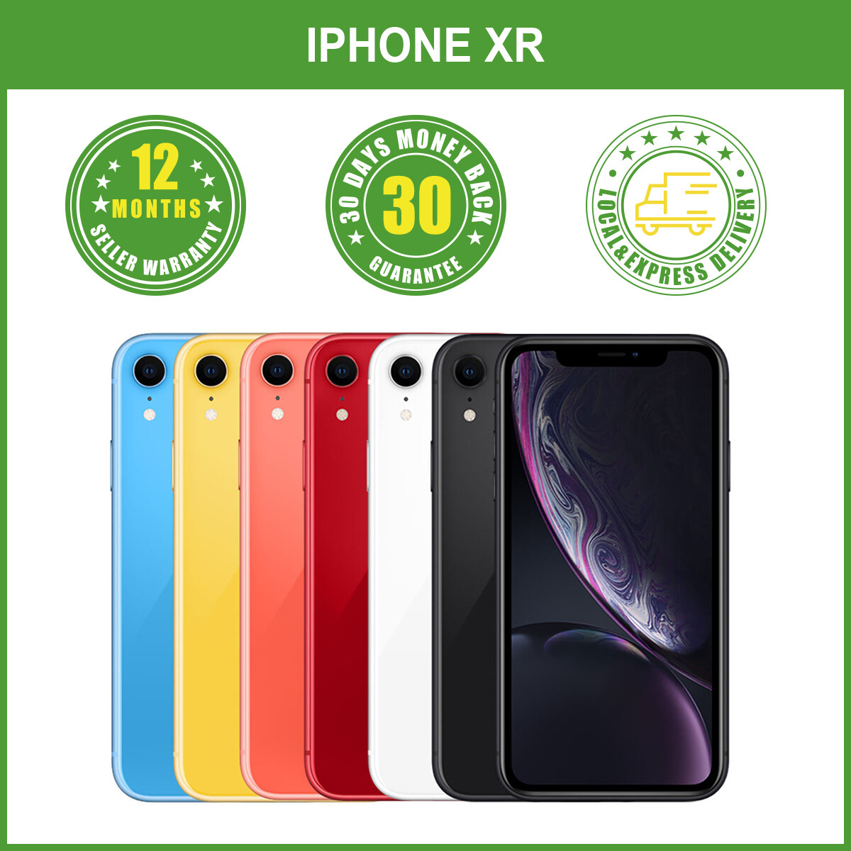 New Apple iPhone XR 64GB 128GB Factory Unlocked Multi-Colour LOCAL DELIVERY