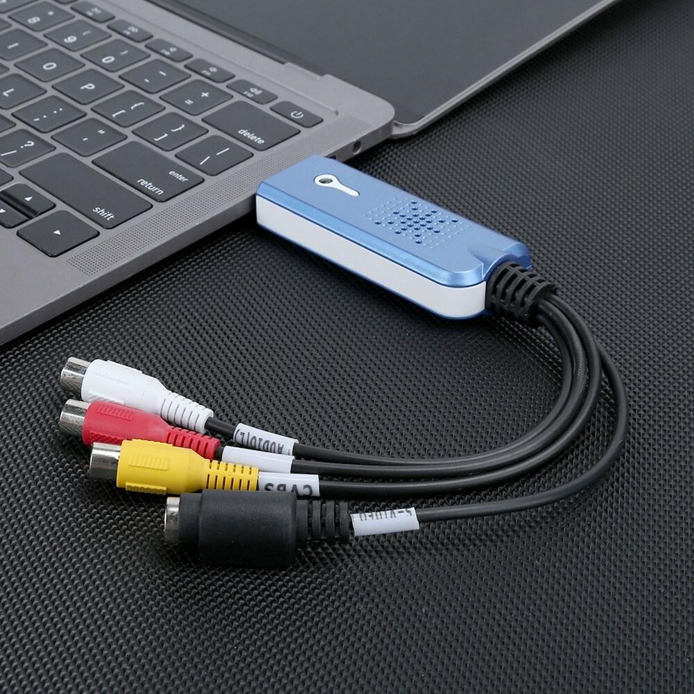 USB 2.0 Audio Video VHS VCR to DVD Converter Capture Card Adapter Digital Format USB 2.0 Audio Video VHS VCR to DVD Converter Capture Card Adapter Digital Format