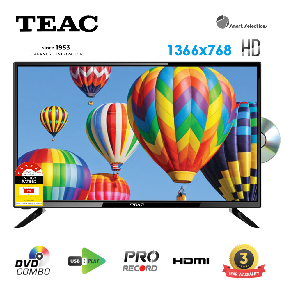 TEAC LEV32A121 32 inch All Ragion DVD Combo TV HDMI EPG PVR HD 3 Year Warranty