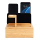 Bamboo Device Organizer Stand Cellphone Tablet Watch Holder Desktop Storage B DM Bamboo Device Organizer Stand Cellphone Tablet Watch Holder Desktop Storage B DM