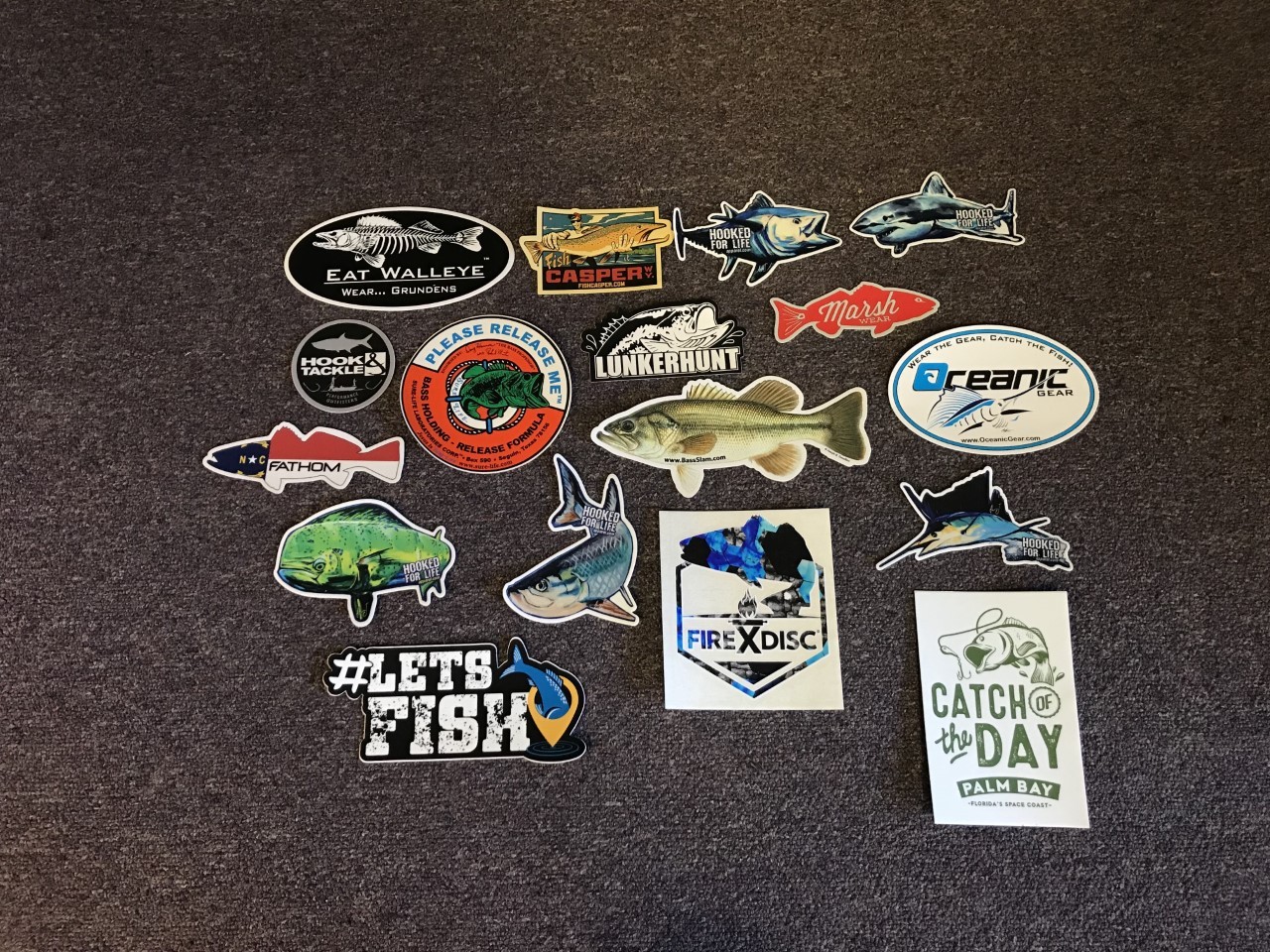 17 Fly Fishing Stickers #17B Hook Tackle Hooked For Life Fish Fathom Lunkerhunt 17 Fly Fishing Stickers #17B Hook Tackle Hooked For Life Fish Fathom Lunkerhunt