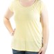 STYLE & COMPANY Womens New 1574 Yellow Jewel Neck Short Sleeve Tunic Top L B+B STYLE & COMPANY Womens New 1574 Yellow Jewel Neck Short Sleeve Tunic Top L B+B