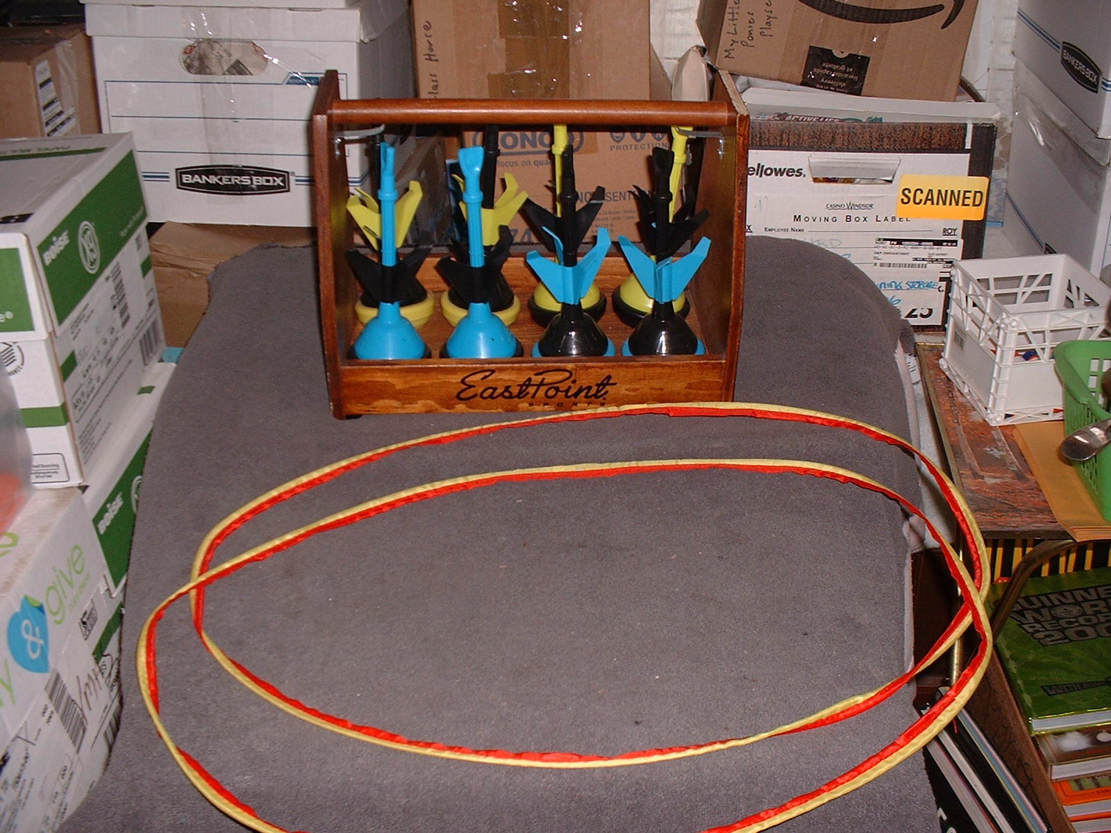 EASTPOINT SPORTS LAWN DART GAME WITH CADDY VERY NICE EASTPOINT SPORTS LAWN DART GAME WITH CADDY VERY NICE