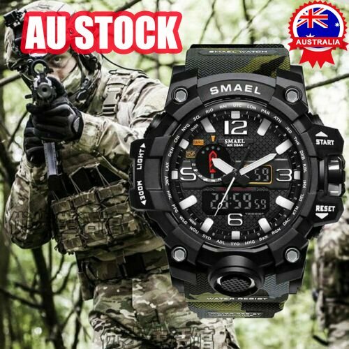 SMAEL Mens Waterproof Sport Military S-Shock Analog Quartz Digital Wrist Watches SMAEL Mens Waterproof Sport Military S-Shock Analog Quartz Digital Wrist Watches