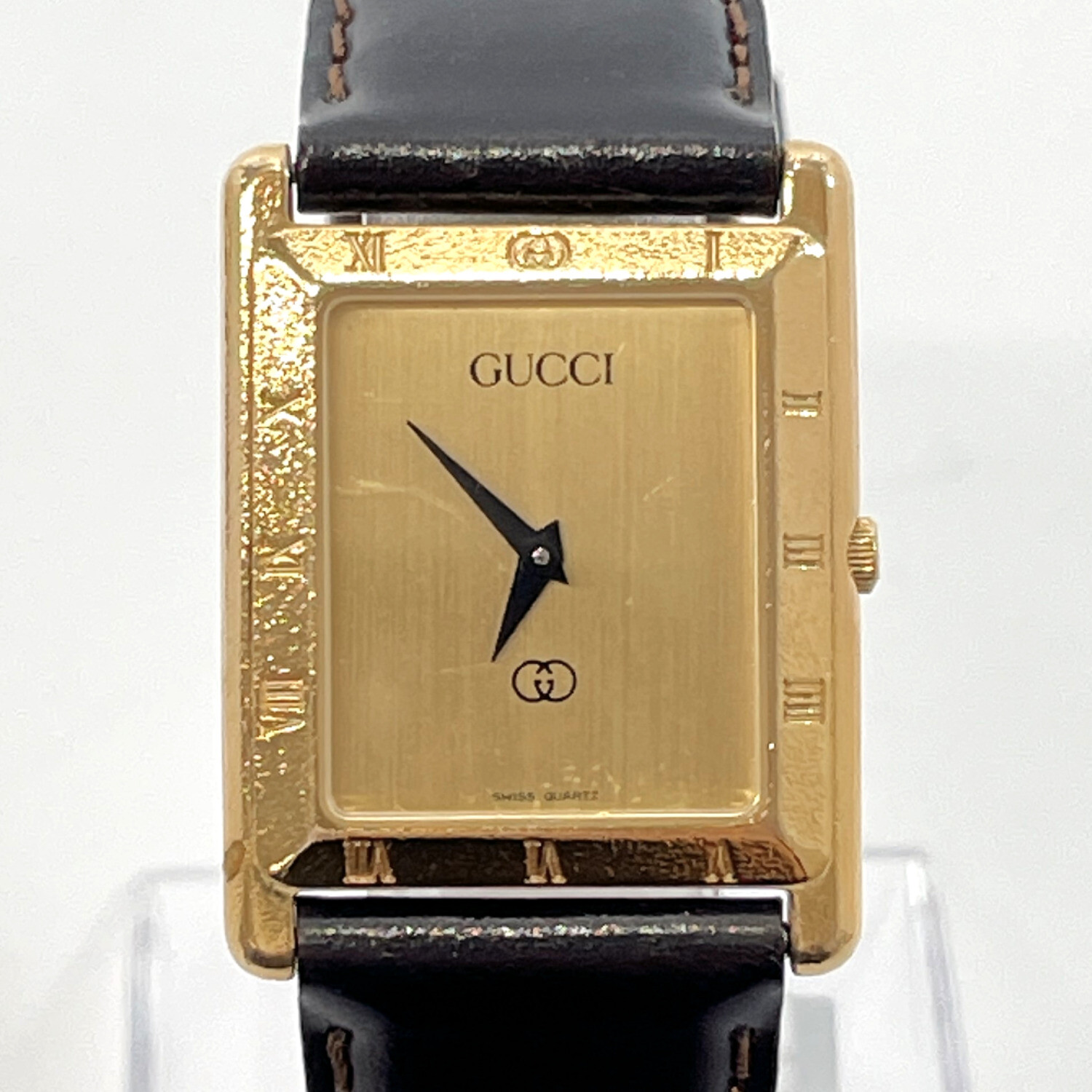 GUCCI Watches Quartz vintage Stainless Steel/leather Women GUCCI Watches Quartz vintage Stainless Steel/leather Women