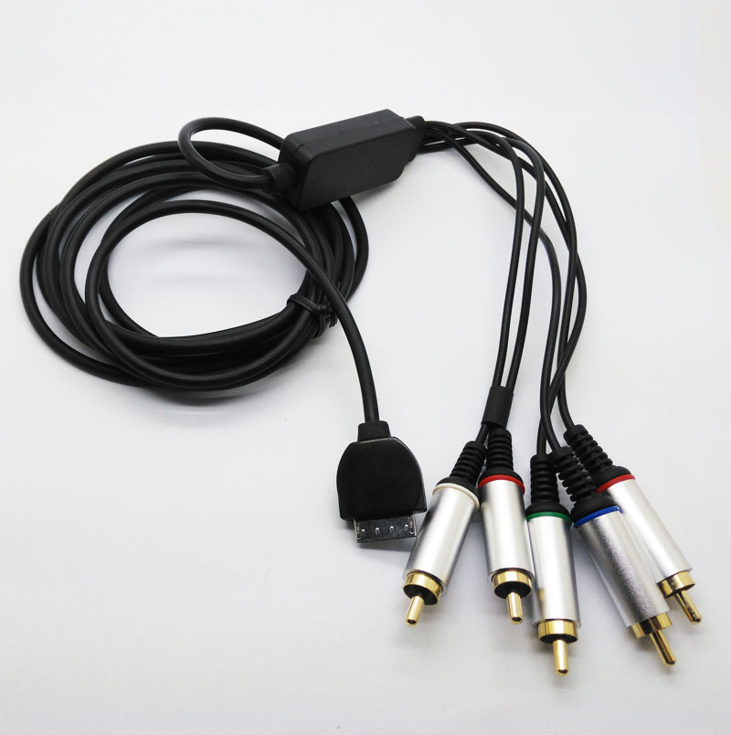 New Gold Componente Cable Video Audio TV Cable For Sony PSP GO To TV New Gold Componente Cable Video Audio TV Cable For Sony PSP GO To TV