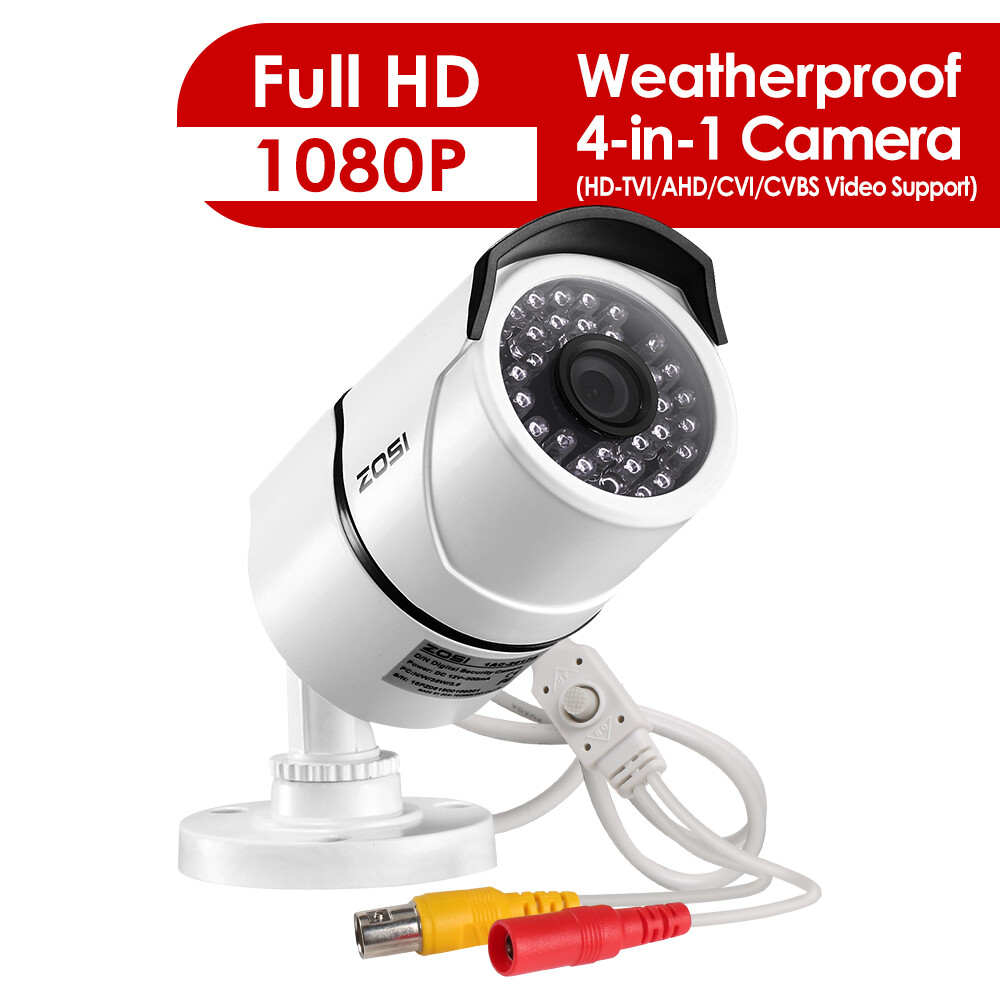 ZOSI Surveillance Camera 1080P 4in1 CCTV Security Camera Outdoor IR Night Vision ZOSI Surveillance Camera 1080P 4in1 CCTV Security Camera Outdoor IR Night Vision