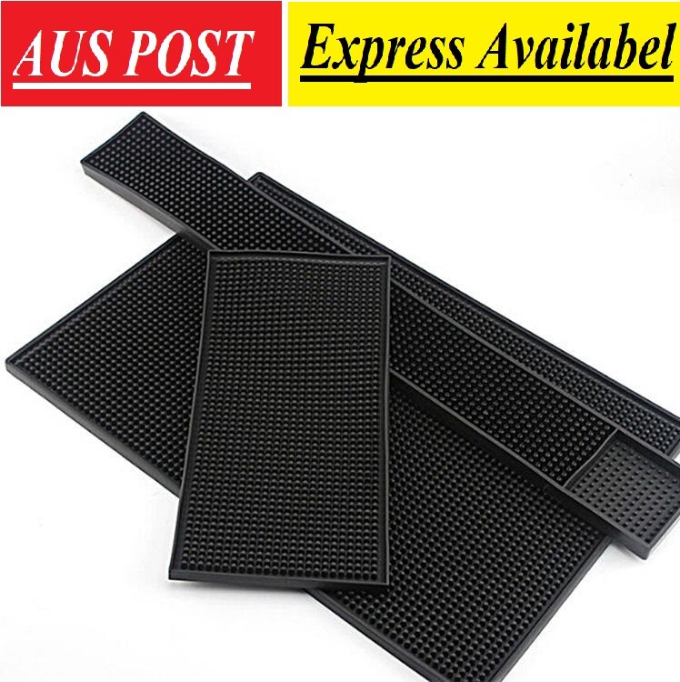 Non-slip Rubber Bar Mat Bar Runner Glass Drip Tray Beer Drink Rail Bars Service Non-slip Rubber Bar Mat Bar Runner Glass Drip Tray Beer Drink Rail Bars Service