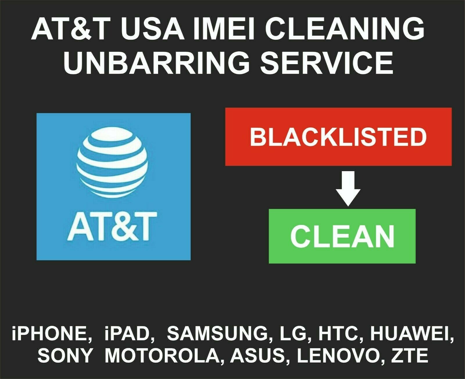 AT&T USA Cleaning / Unbarring Premium Service AT&T USA Cleaning / Unbarring Premium Service