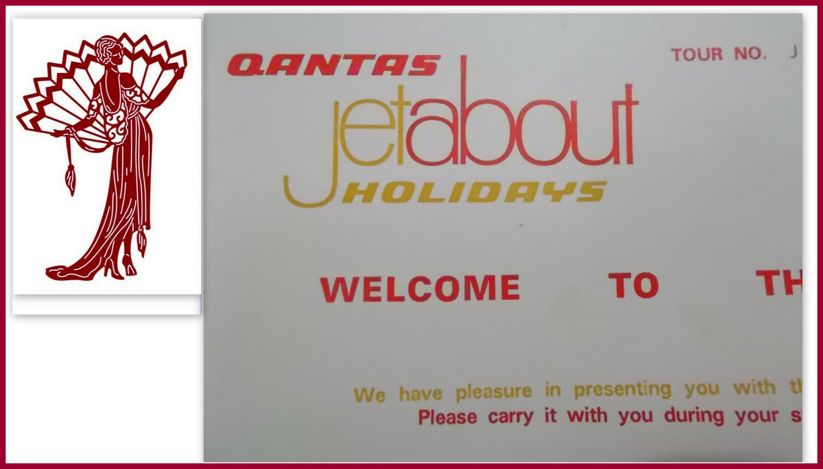 QANTAS JETABOUT HOLIDAYS – Welcome To Thailand – Tour Vouchers Vintage