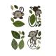 Babies”R”Us Brown Monkey Door/Window Nursery Wall Decal Set 8845 Babies”R”Us Brown Monkey Door/Window Nursery Wall Decal Set 8845