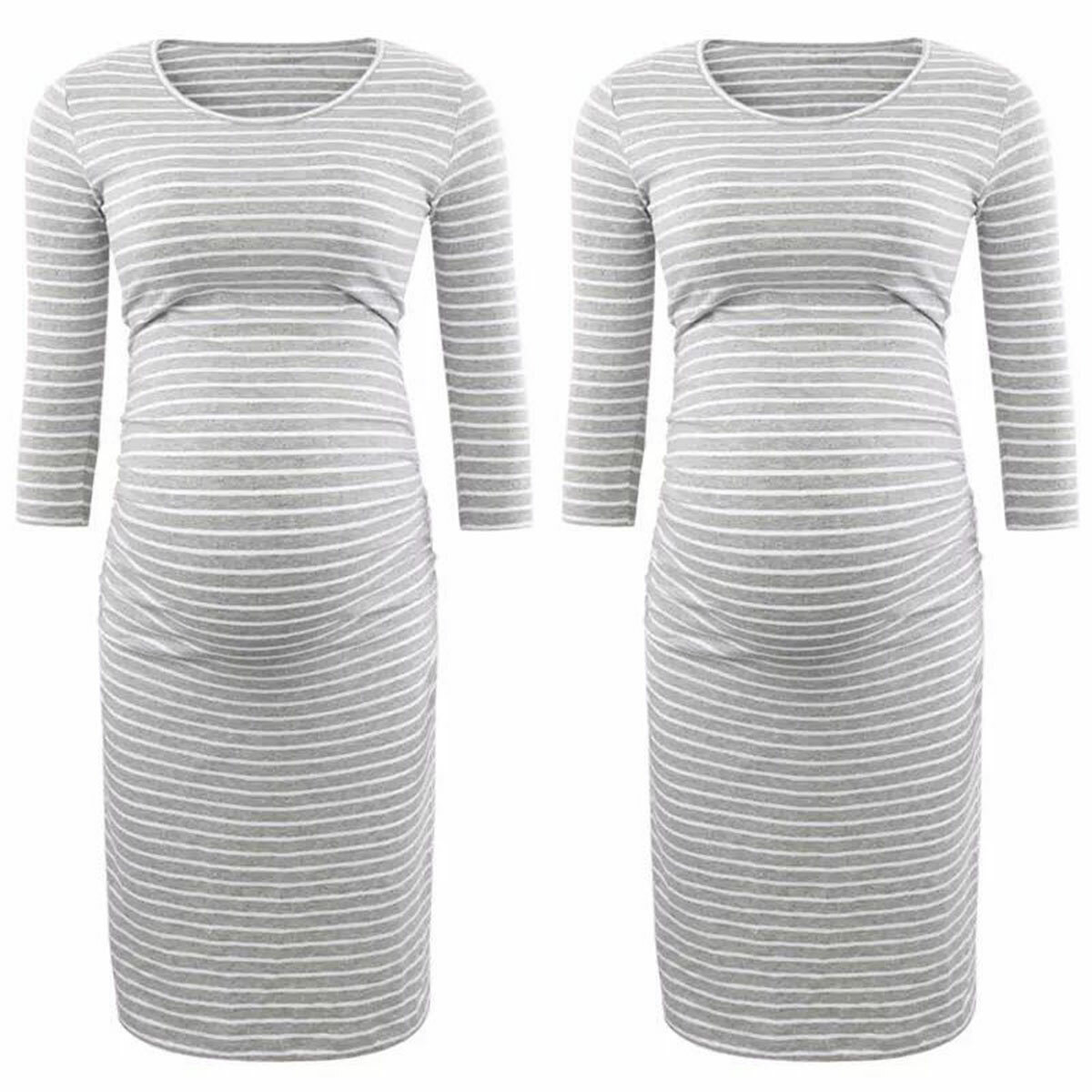 Women’s Maternity Tops T-Shirts Pregnancy Clothing 3/4 Sleeve Holiday Neck Tops Women’s Maternity Tops T-Shirts Pregnancy Clothing 3/4 Sleeve Holiday Neck Tops