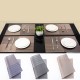 Striped Checked Placemat Insulation Pad Home Dining Table Bowl Cup Kitchen Pad Striped Checked Placemat Insulation Pad Home Dining Table Bowl Cup Kitchen Pad