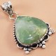 Chrysoprase Gemstone Auntique Ethnic Fashion Gifted Silver Jewelry Pendant 1.5″ Chrysoprase Gemstone Auntique Ethnic Fashion Gifted Silver Jewelry Pendant 1.5″