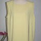 The Clothing Company Vintage Top Size 14 Lemon Yellow Sleeveless Crew Neck The Clothing Company Vintage Top Size 14 Lemon Yellow Sleeveless Crew Neck