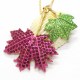 New Shiny Green Rose Crystal Maple Jewelry Fashio Plant Pendant Sweater Necklace New Shiny Green Rose Crystal Maple Jewelry Fashio Plant Pendant Sweater Necklace