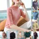 Fashion Summer Women Tops Half Sleeve Acrylic Soft Turtleneck Colorful T-Shirt Fashion Summer Women Tops Half Sleeve Acrylic Soft Turtleneck Colorful T-Shirt