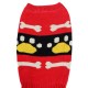 RWB Pet Bones and Paws Holiday Dog Sweater Red RWB Pet Bones and Paws Holiday Dog Sweater Red