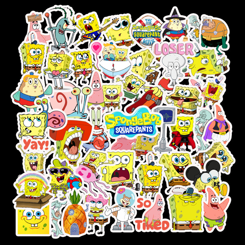 50PCS Cartoon Stickers for Phone Laptop Luggage Skateboard Wall Decor Graffiti