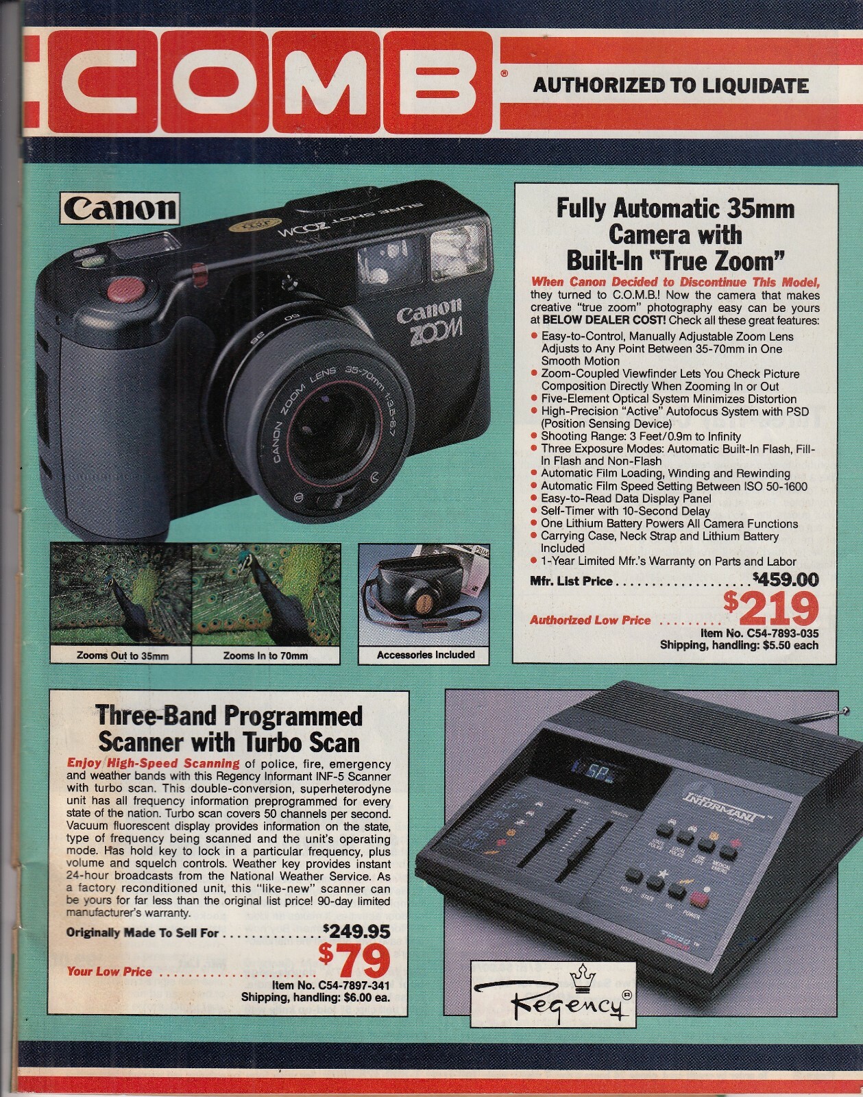 COMB Liquidator Catalog Vintage Electronics, Stereo, Lisa Computer , VCR COMB Liquidator Catalog Vintage Electronics, Stereo, Lisa Computer , VCR