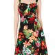 One Clothing Junior’s A-Line Dress Black Size XS Tropical Print Midi 152 One Clothing Junior’s A-Line Dress Black Size XS Tropical Print Midi 152