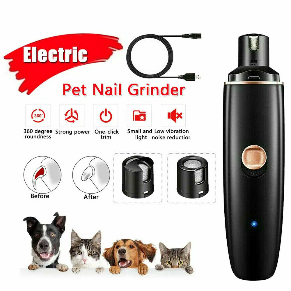 Electric Dog Toe Nail File Grinder Clippers Pet Cat Claw Grooming Trimmer Tools Electric Dog Toe Nail File Grinder Clippers Pet Cat Claw Grooming Trimmer Tools