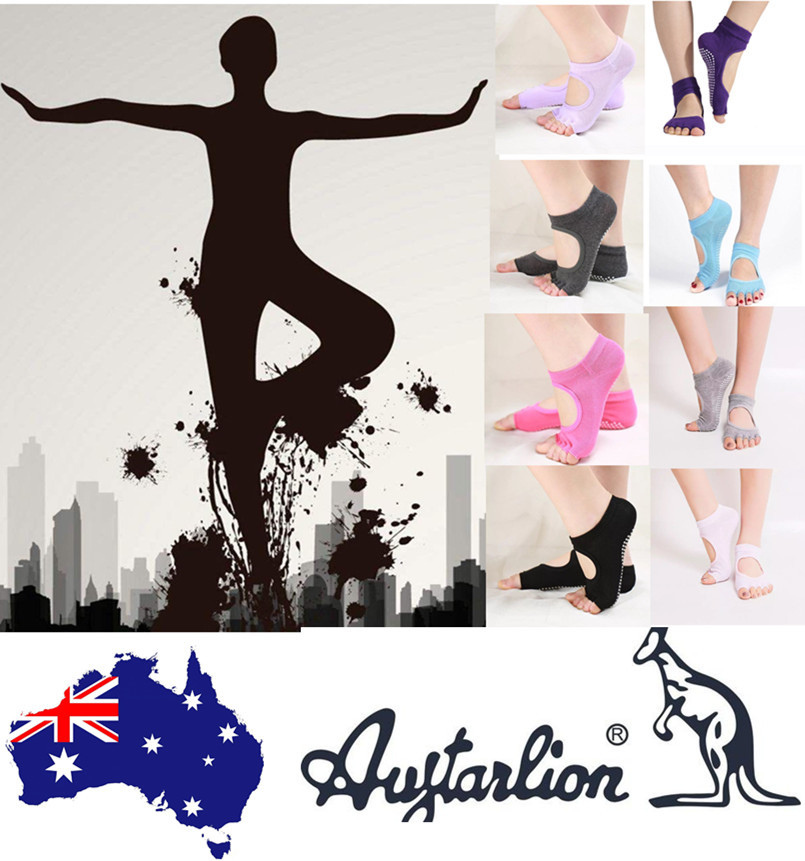 Fashion Women Yoga Socks Dance Pilates Socks Toeless Non Slip Skid With Grips Fashion Women Yoga Socks Dance Pilates Socks Toeless Non Slip Skid With Grips