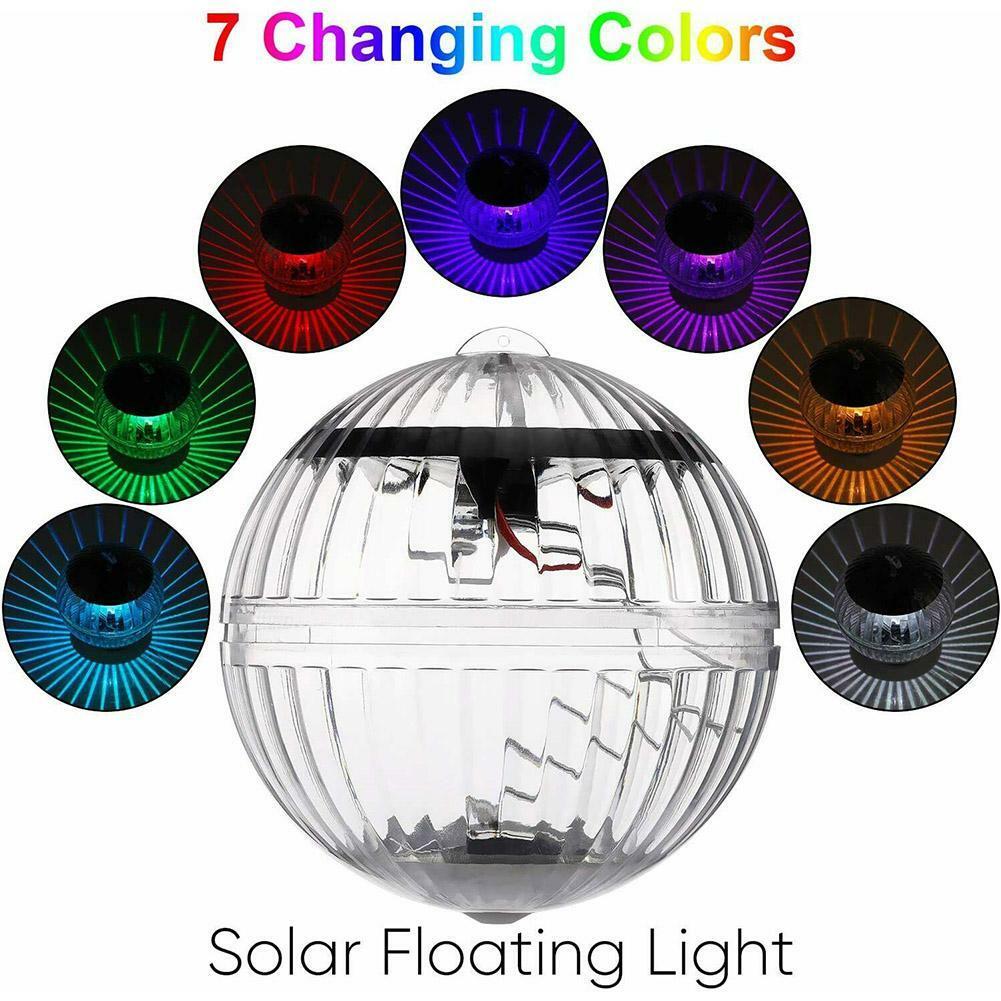 Solar Floating LED Lights Waterproof Ball lamp for Pool Pond Fountain&Home BL Solar Floating LED Lights Waterproof Ball lamp for Pool Pond Fountain&Home BL