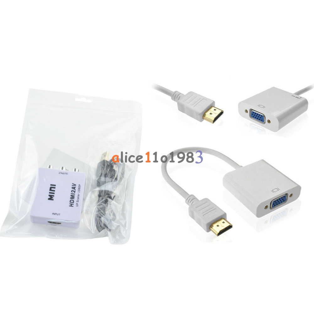 Mini Composite 1080P HDMI to RCA Audio Video AV CVBS Adapter Converter For HDTV Mini Composite 1080P HDMI to RCA Audio Video AV CVBS Adapter Converter For HDTV