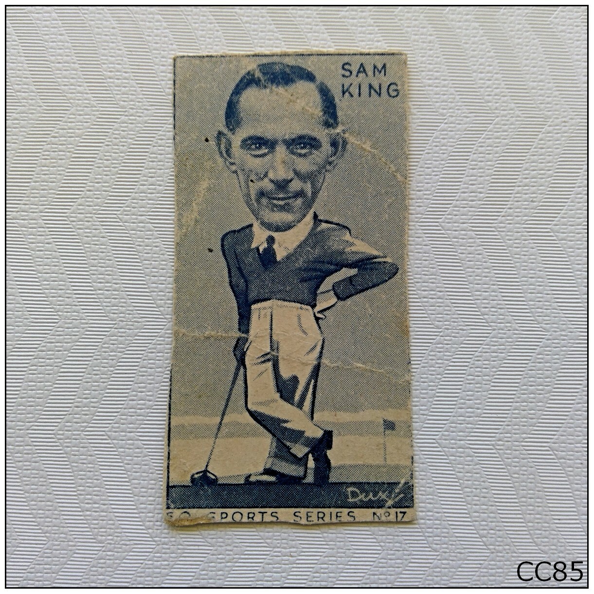 Turf Cigarette Card Sports Series #17 Sam King Golf (CC85) Turf Cigarette Card Sports Series #17 Sam King Golf (CC85)
