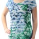 STYLE & COMPANY Womens New 4427 Blue Floral Beaded Cap Sleeve Top S B+B STYLE & COMPANY Womens New 4427 Blue Floral Beaded Cap Sleeve Top S B+B