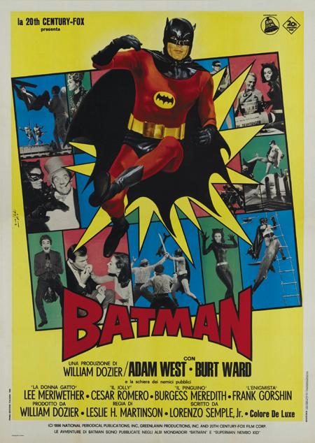Batman Adam West 1966 cult serial movie poster print 45 Batman Adam West 1966 cult serial movie poster print 45