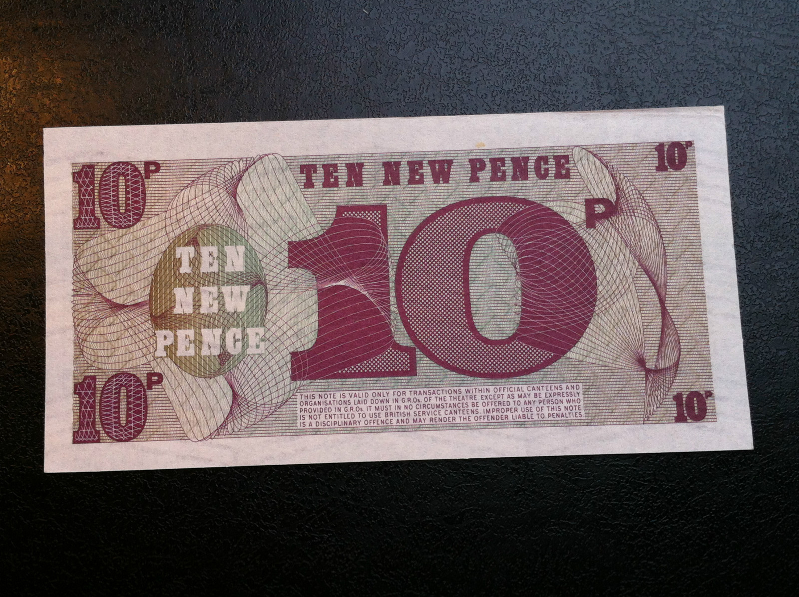 BRITISH ARMED FORCES – 6th SERIES – Ten New Pence – SPECIAL VOUCHER ! BRITISH ARMED FORCES – 6th SERIES – Ten New Pence – SPECIAL VOUCHER !