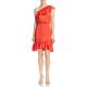 Saylor Womens Red Ruffled One Shoulder Above Knee Cocktail Dress M 4317 Saylor Womens Red Ruffled One Shoulder Above Knee Cocktail Dress M 4317